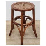 Bentwood and cane counter stool