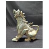 Antique Chinese bronze foo dog figurine