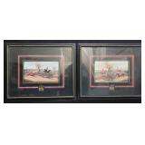 Pair of fox-hunting prints