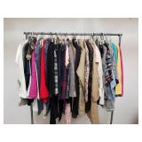 Rack of misc clothes