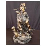 Vintage Chinese brass San Xing sculpture
