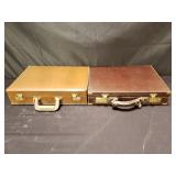 2 vintage brief cases