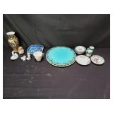 Miscellaneous glassware and decor