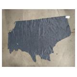 Blue leather hide