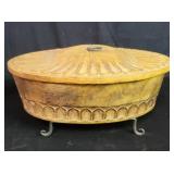 Vintage hand-carved wood box