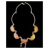 Vintage 925 silver Mexican necklace