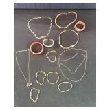 Group of costume jewelry