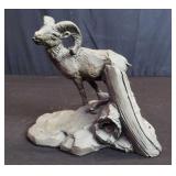 Composite bighorn ram figure