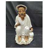 Signed Chinese mudman figurine