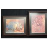 Pair of prints with COA