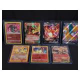 Group of Charizard Pokemon cards