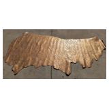 Copper tone leather hide