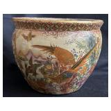 Vintage Satsuma porcelain planter