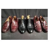 Group of designer style leather shoes