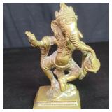 Brass dancing Ganesha statue