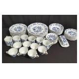 54-piece Blue Danube dinnerware set