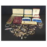 Group of costume jewelry