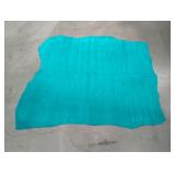 Teal leather hide