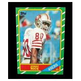 1986 Jerry Rice Topps rookie card