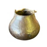 Antique metal pot