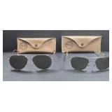 2 Vintage  American Optical Aviator sunglasses