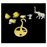 Lot of vintage brass items