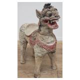 Antique Asian hand carved Balinese Kirin statue