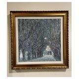 Framed Gustav Klimt "Avenue of Schloss Kammer