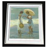 Framed Don Hatfield signed "Friends" print