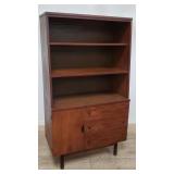 Stanley-style mid-century modern walnut china