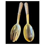 Pair of vintage silver serving spoons