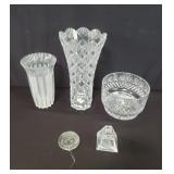 Crystal vase, lead vase, crystal bowl, etc