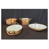 Box of copper coated aluminum pans