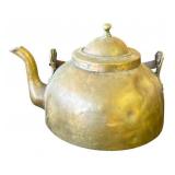 Antique copper teapot