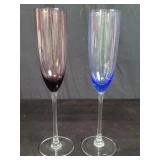 Pair of Lenox champagne flutes