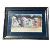 Framed Earl Jackson signed print