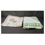 Pair of vintage patch quilts