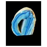 Blue agate geode