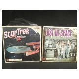 Pair of vintage "Star Trek" and Lost in Space"
