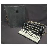 Vintage Elettra accordion made in Italy, with case