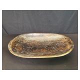 Hand carved wood bowl