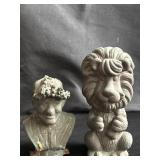 Pair of copper figurines