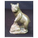 Brass bear figure