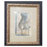 Vintage Picasso horse print
