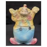 Vintage Happy Clown cookie jar
