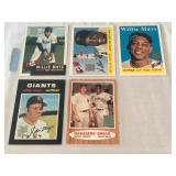 Willie Mays baseball trading cards