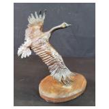 J. Bronson signed bronze goose sculpture