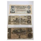 Confederate States of America currency paper