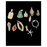 Lot of silver pendants
