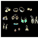 Lot of silver earrings